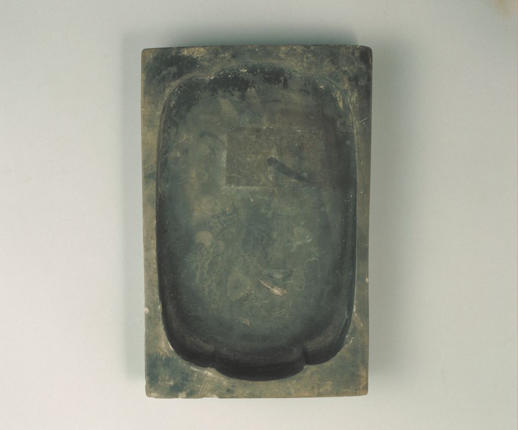 图片[2]-Three hall type pottery inkstone-China Archive